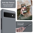 thumbnail image 3 of TUDIA for Google Pixel 6a (2022), [MERGE] Dual Layer Slim Tough Non-Slip Heavy Duty Case Cover (Gray), 3 of 7