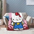 thumbnail image 3 of Hello Kitty Blanket, Super Soft Throw Blanket, Cozy Flannel Blankets For Boys Girls, Warm Blankets For Couch Sofa Bed, 40"X30", 3 of 9