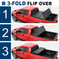 thumbnail image 3 of MOSTPLUS 3-Fold 4.5/4.6FT Hard Solid Tonneau Cover for 2022-2024 2025 2026 Ford Maverick Truck Bed, 3 of 6