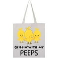 thumbnail image 3 of Inktastic Chillin' with My Peeps Tote Bag, 3 of 4