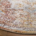 thumbnail image 3 of SAFAVIEH Vintage Persian Tarek Medallion Polyester Area Rug, Cream/Multi, 5' x 5' Round, 3 of 8