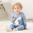 thumbnail image 5 of Boys Girls Easter Bunny Knit Sweater Romper Long Sleeve Jumpsuit Clothes, 5 of 9