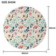 thumbnail image 6 of Pioneer Flower Round Tablecloth 60" X 60",Wrinkle Wipeable Table Cloth for Kitchen Dining Room Picnic Patio Party, 6 of 6