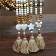 thumbnail image 4 of AYYUFE Bohemia Women Handmade Beads Tassels Pendant Chain Sweater Long Necklace, 4 of 8