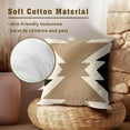 thumbnail image 5 of Outdoor Black White Throw Pillow Covers 20x20 Inch Boho Geometric Brown Pillow Covers Modern Farmhouse Decorative Pillowcase Square Cushion Cover for Couch Sofa Bedroom Indoor (Pack of 2), 5 of 7