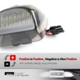 thumbnail image 3 of 2PCs LED Number License Plate Light Lamp Assembly For Chevrolet Avalanche Tahoe For GMC Sierra Yukon Car License Plate Light 12V, 3 of 4
