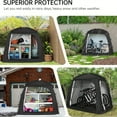 thumbnail image 3 of Medium-large Bike Storage Tent, Portable Bike Shed For Bikes, Waterproof Storage Shed For Bikes, Motorbikes, Lawnmowers, Gardening Tools, PU4000 Mm, Lightweight Bike Tent, 3 of 7