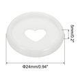 thumbnail image 2 of 24mm Plastic Book Binding Discs, 11 Pack Discbound Expansion Discs Heart Binder Rings for DIY Notebook Planner, White, 2 of 6