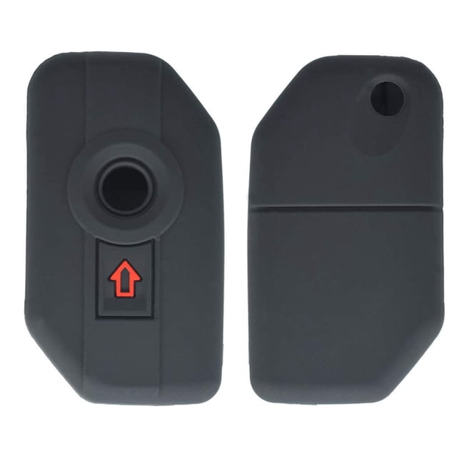 Ruiboury 2pcs Silicone Remote Cover Portable Car Key Case Keyless Starter Shell Shockproof Keys Covers for Auto Accessories