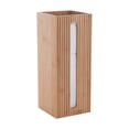 thumbnail image 4 of Bath Bliss Adult Bamboo Square Oslo Brush and Toilet Paper Holder 2 piece Set, 4 of 7