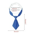 thumbnail image 2 of Corbatas cortas preatadas para mujeres INSPIRE CHIC de color sólido, corbata pequeña para uniforme escolar, azul real, talla única, 2 of 5