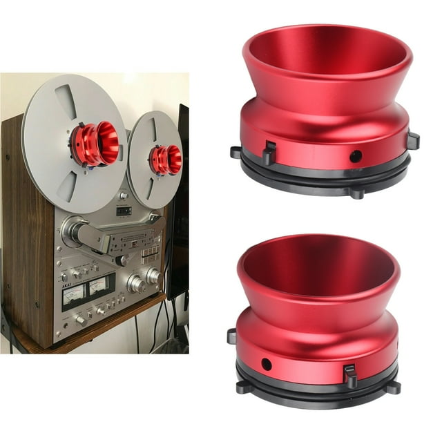 Adaptadores De Buje NAB, 1 Par De Abridores De aleación De Aluminio Pulido De Carrete A Carrete Profesional De 10 Pulgadas, Para Studer ReVox, Para Akai, Para Teac