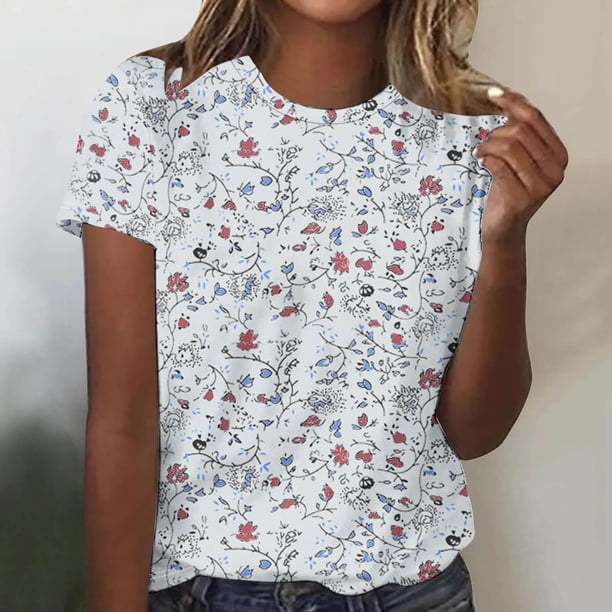 Jersey Fiudx Ofertas Flash Del Día Cuello Redondo Estampado Mujer Manga Larga
