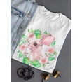 thumbnail image 3 of Cute Baby Rabbit & Floral Wreath T-Shirt Women -Image by Shutterstock, Female XX-Large, 3 of 4