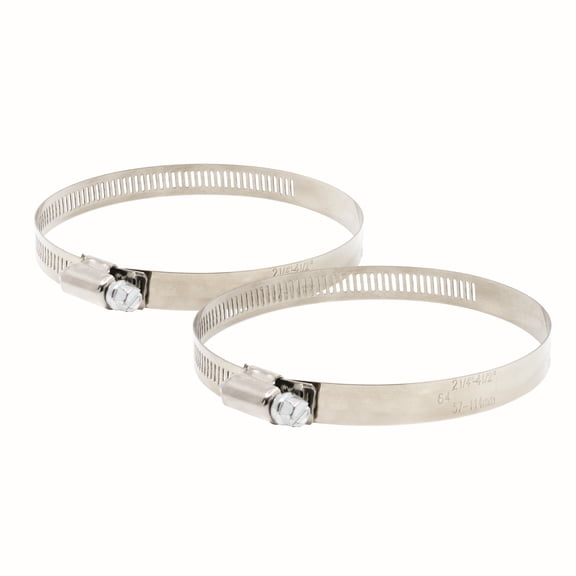 Plumb Craft, Metal 4-inch Dryer Clamps, 2-Pack