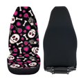 thumbnail image 4 of ZIATUBLE Skull Print Car Seat Cover Protector Love Rose Front Auto Seat Cover for Most Cars SUV Sedan Pack of 2 Washable Interior Vehicle Seat Protectors Car Decor Accessories, 4 of 7