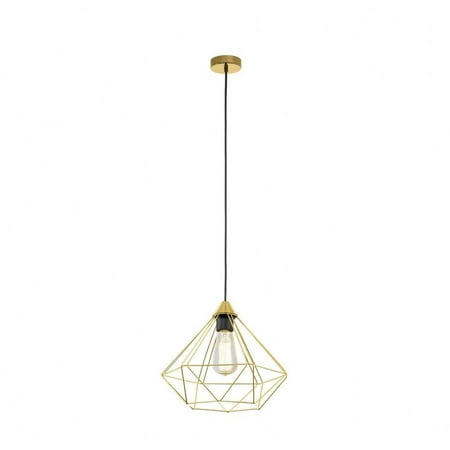 

Eglo 94188A Tarbes 13 Wide 1 Light Cage Style Single Pendant - Brass