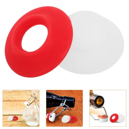 GOOHOCHY 20pcs Silicone Rubber Gaskets for Swing Top Bottles Leak Proof Seal Replacements for Beer Soda Bottle Sealing