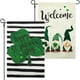 thumbnail image 2 of Yuarrent 2 uds Día de San Patricio jardín bandera césped adorno Festival adorno Prop fiesta decoraciones DIY Banner decoración patio trasero adornos Jardín y Patio Yuarrent HA061533-00, 2 of 6