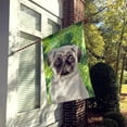 thumbnail image 2 of Pug Shamrocks House Flag, 2 of 4