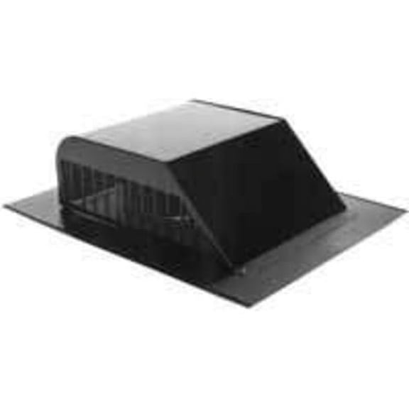 Lomanco 750-GSB Slant Back Static Roof Ventilator, 8 in, Heavy Duty Steel, Galvanized, Black per 6 EA