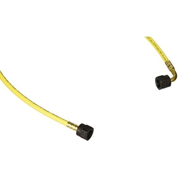 Yellow Jacket 79130 High Temperature Pressure Control Hose, 30", 3/8" Straight x 90 degree