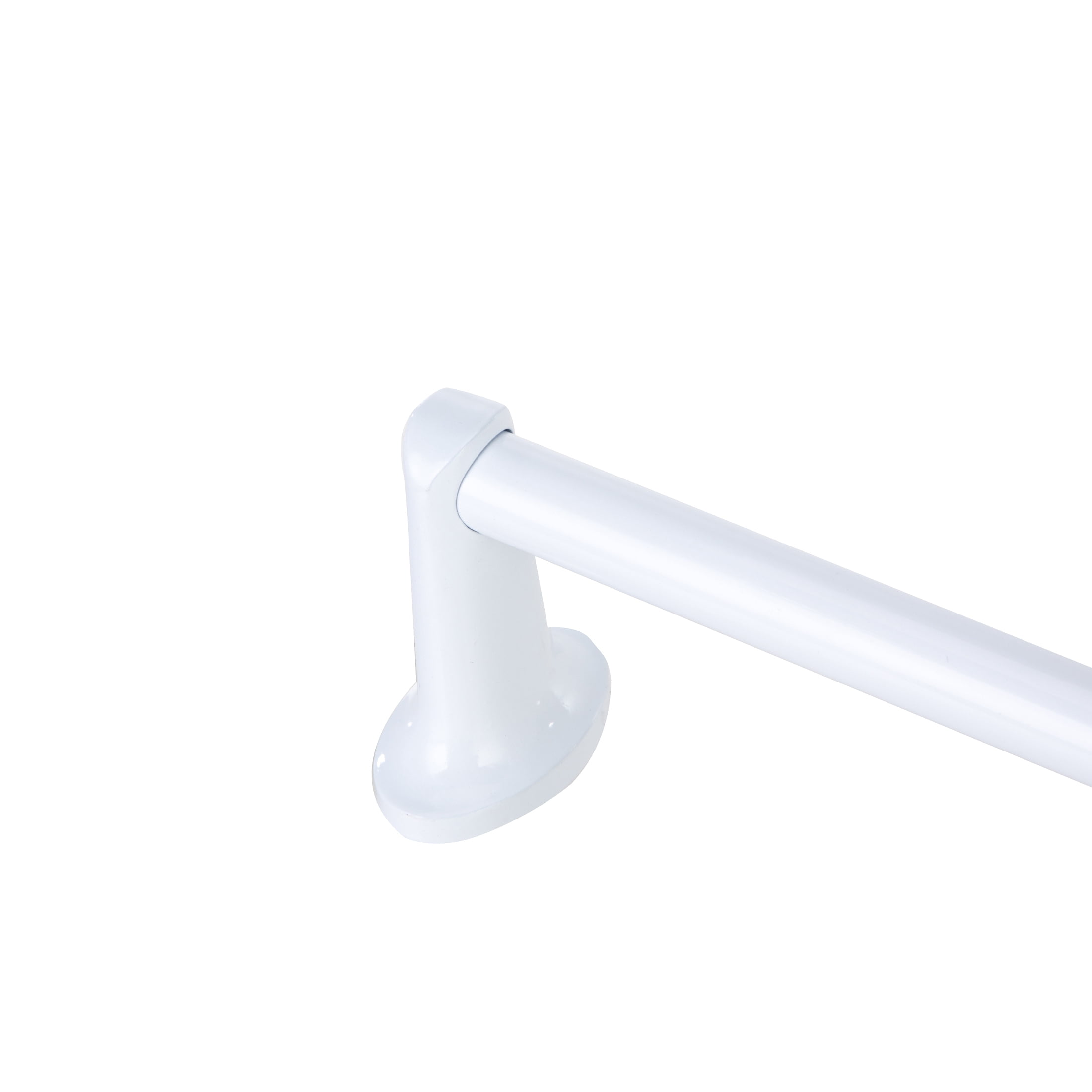 Mainstays 24-inch Oval Wall Mount Towel Bar White Finish with Hardware