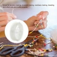 thumbnail image 6 of Linyer Beaded Elastic Cord Strong Wear-resistant HandCrafts String Tear-resistance Cords Line DIY Crafting Handmade Making Supplies White, 6 of 8