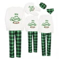 thumbnail image 1 of Pijama familiar a juego de Navidad, conjunto de pijama a cuadros verdes, colgante familiar, diseño exclusivo, 2023, 1 of 3