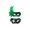 A003- Green, variant on Masquerade Masks Cobalt Blue Couples Set for Halloween Prom and Formal Event Parties