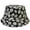 J617-Black-Flower, variant on Reversible Bucket Hat For Men Women Summer Travel Beach Outdoor Fishing Hat 100% Cotton - J615-Light BLue
