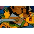 thumbnail image 2 of Vintage Apple Collection 14x11 Gold Ornate Wood Framed with Double Matting Museum Art Print Titled - Juan Gris - Still Life With A Guitar, 2 of 4