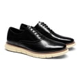 thumbnail image 3 of Zapatos Oxford de Vestir Crossflex para Hombre Bruno Marc Negro Talla 13, 3 of 8