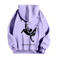 thumbnail image 4 of MHFRRA Sudadera con Capucha y Estampado Gráfico de Moda para Uso Informal y Actividades Al Aire Libre Púrpura claro, 4 of 5