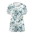 thumbnail image 6 of Enjoytime Summer Tops for Women Vintage Printed V-Neck Short Sleeve Tunic Beach Vacation Casual Plus Size Clothes, 6 of 6