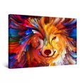 thumbnail image 1 of Startonight Canvas Wall Art Abstract - Colored Dog | Wolf Painting - Artwork Print for Bedroom 24" x 36"&nbsp;, 1 of 6