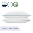 Sleep Innovations Premium Shredded Gel Memory Foam Pillows, Queen Size