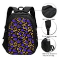 thumbnail image 3 of Daiia Golden Snake And Purple Rose Pattern USB Charging Backpack for Men and Women, Anti-Theft Backpack,Travel Backpack,School Backpack,College Backpack,Laptop Backpack, 3 of 7