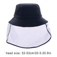 thumbnail image 2 of Sonducket Sombrero de protección facial para niños, gorra de pescador con pantalla de protección facial transparente desmontable para niños Sombreros negro Sonducket AP1156-03B, 2 of 6