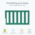 thumbnail image 2 of Dream On Me Convertible Crib Toddler Guard Rail in Emerald, Converts Cribs to Toddler Beds, 2 of 6