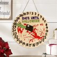 thumbnail image 2 of Decoraciones de Halloween para interiores, calendario de cuenta regresiva de madera escalofriante, decoraciones para el hogar, colgantes de vacaciones, calendario de adviento artesanal, 2 of 4