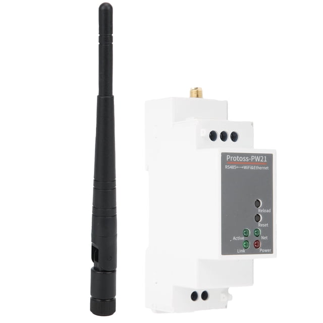 RS485 To WIFI Serial Server, Convenient To Use Serial Server 9-50VDC Serial Server with Antenna for ECos System