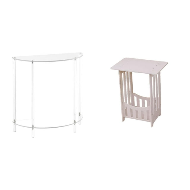 Mesa Auxiliar De Acrílico Para Espacios Pequeños, Versátil Y Práctica, Ideal Para El Hogar, La Sala De Estar, El Baño, El Hotel, La Cafetería Y El Salón.