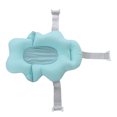 thumbnail image 4 of Asiento de baño para bebé, universal, flotante, plegable, suave y cómodo, alfombrilla de apoyo para bañera de bebé para baby shower, color azul claro, 4 of 14