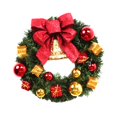 thumbnail image 5 of Guirnalda navideña,Guirnalda navideña artificial Guirnalda navideña,Guirnalda de Navidad exterior Guirnalda de puerta delantera Pared,Corona para adornos de puerta de Estilo A, 5 of 8