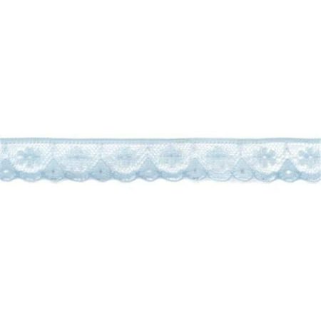 American Crafts 482379 Ribbon . 625 inch -Lace-Lagoon