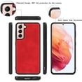 thumbnail image 6 of Compatible with Samsung Galaxy S22 5G Wallet Case,Detachable 2 in 1 Magnetic Zipper Leather Cover Case [6 Card Slots] [Wrist Strap] [Stand Feature] for Samsung Galaxy S22 5G,6.1 inch Red, 6 of 15