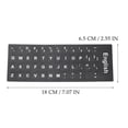 thumbnail image 3 of BRIGHTFUFU Pegatina de teclado de 10 hojas Etiqueta de teclado Inglés Pegatina de idioma Langua, 3 of 8