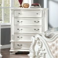 thumbnail image 2 of Furniture of America Deber Adult Traditional 5-Drawer Vertical Dresser, Pearl White, 2 of 8