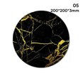 thumbnail image 3 of CAROOTU Marble Round Mouse Pad Marble Premium-Textured Mouse Mat Washable Mousepads Non-Slip Rubber 200*200*3mm, 3 of 7
